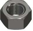 Tuerca hexagonal alta 9/16", rosca fina UNF