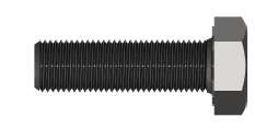 Tornillo hexagonal 7/8" × 11", grado 8, rosca fina UNF