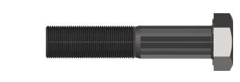 Tornillo hexagonal M12 × 170 mm, clase 10.9